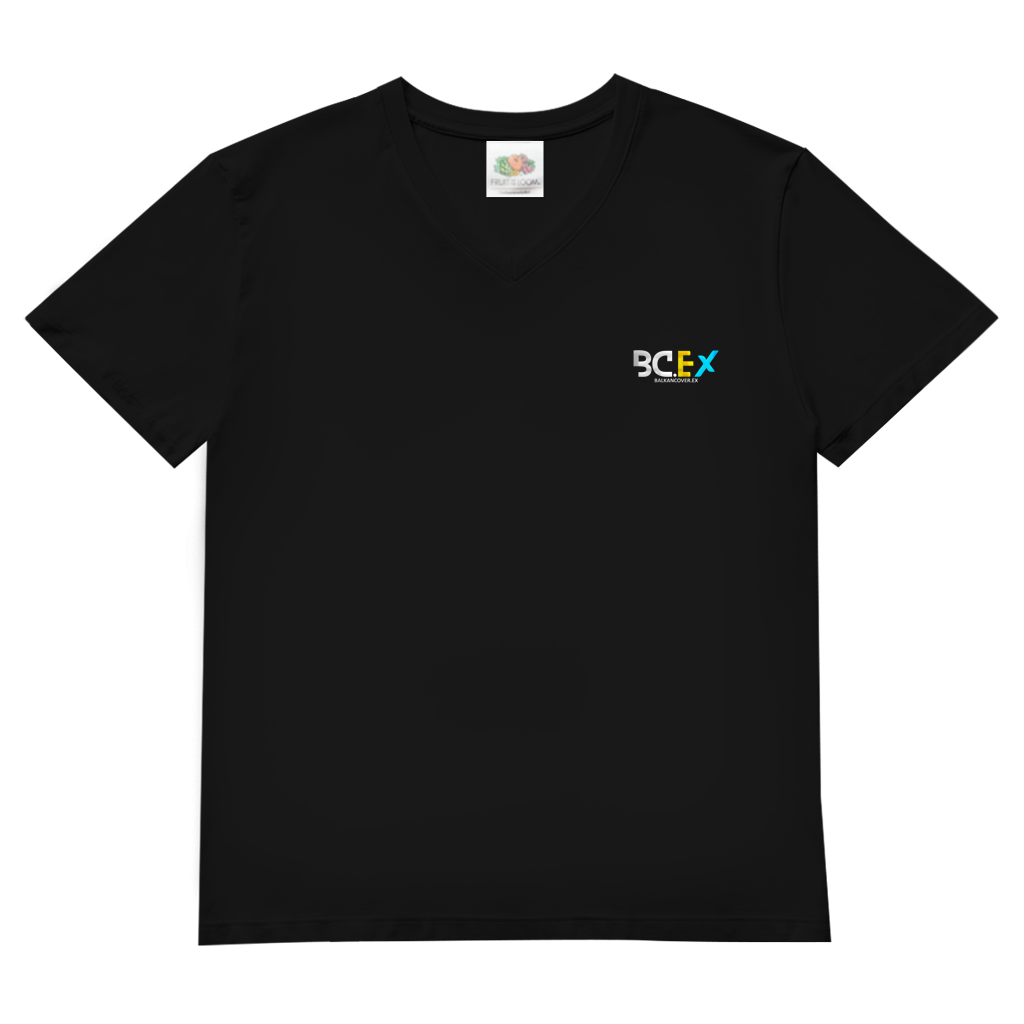 Herren Basic V-Neck T-Shirt BCEX | Links Brust