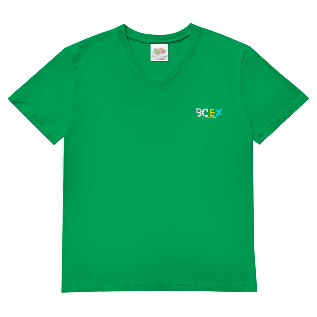 Herren Basic V-Neck T-Shirt BCEX | Links Brust