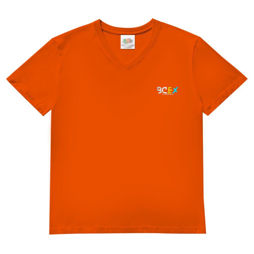 Herren Basic V-Neck T-Shirt BCEX | Links Brust