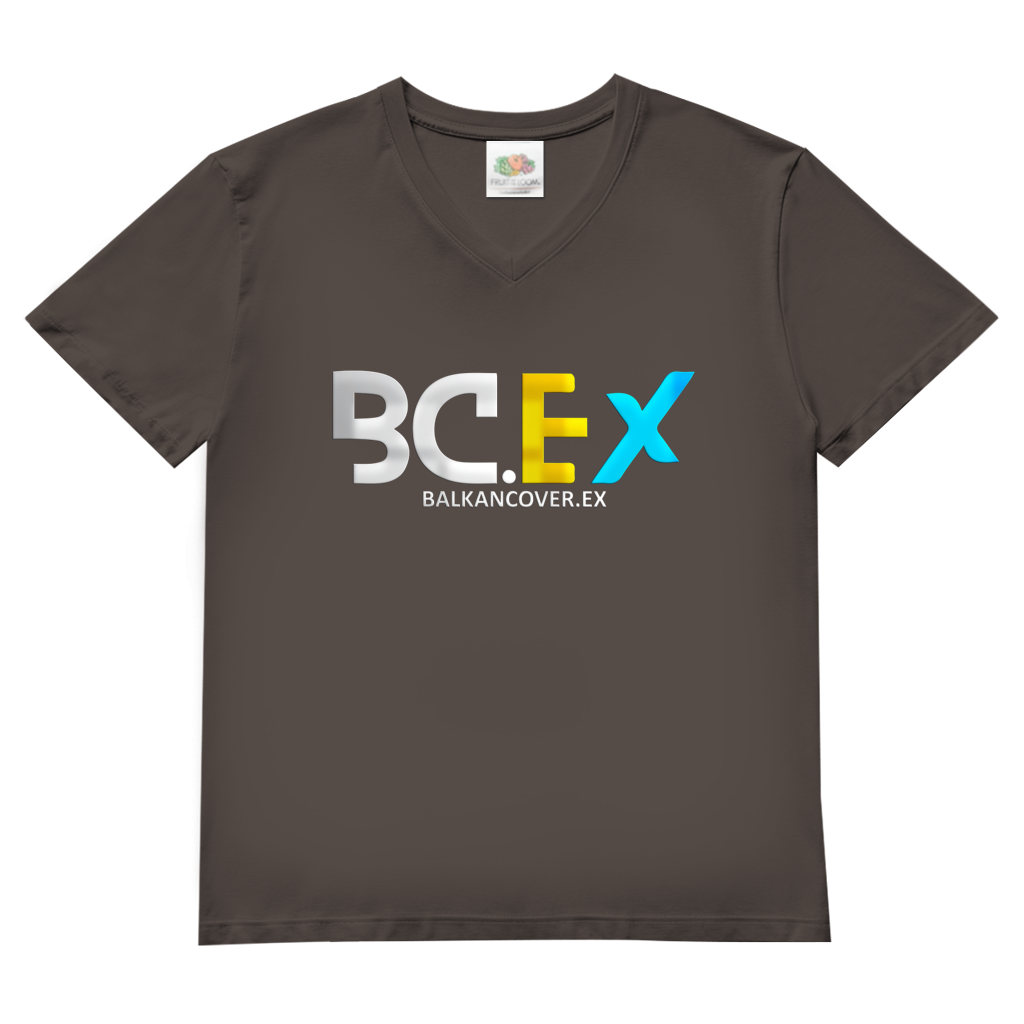 Herren Basic V-Neck T-Shirt BCEX | Frontprint