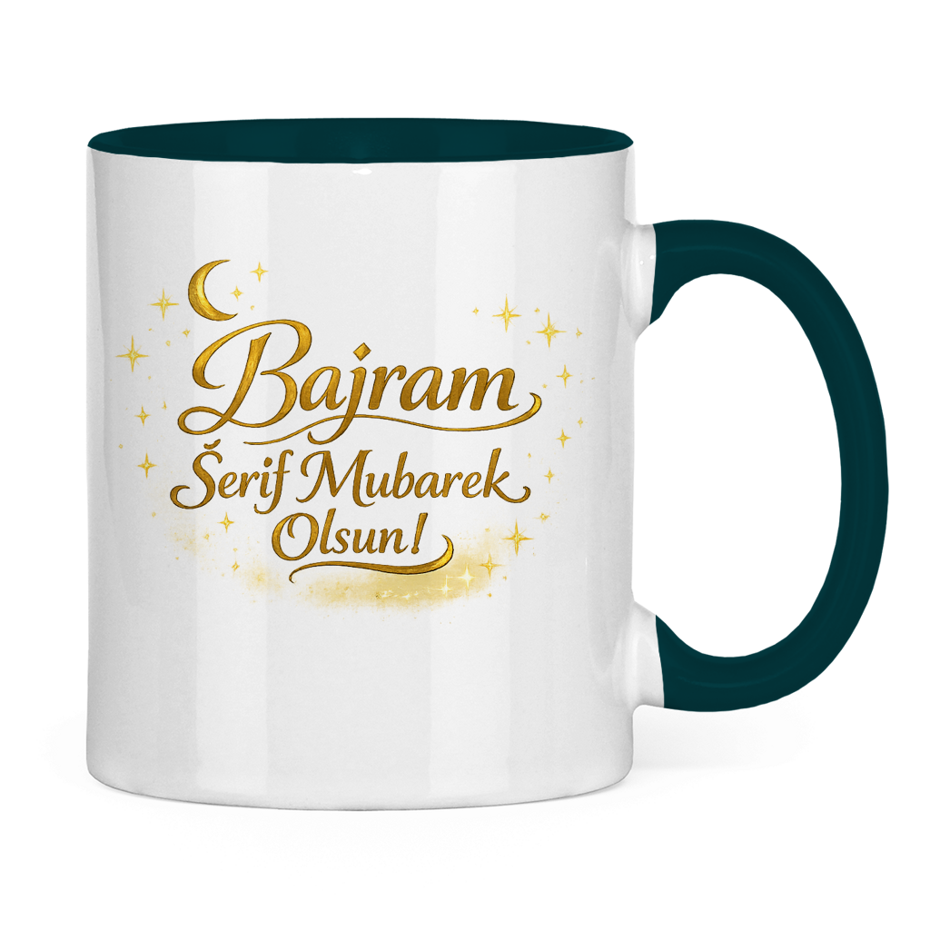 🇧🇦 Tasse - Bajram Serif Mubarek Olsun | Elegantes Eid Mubarak Geschenk