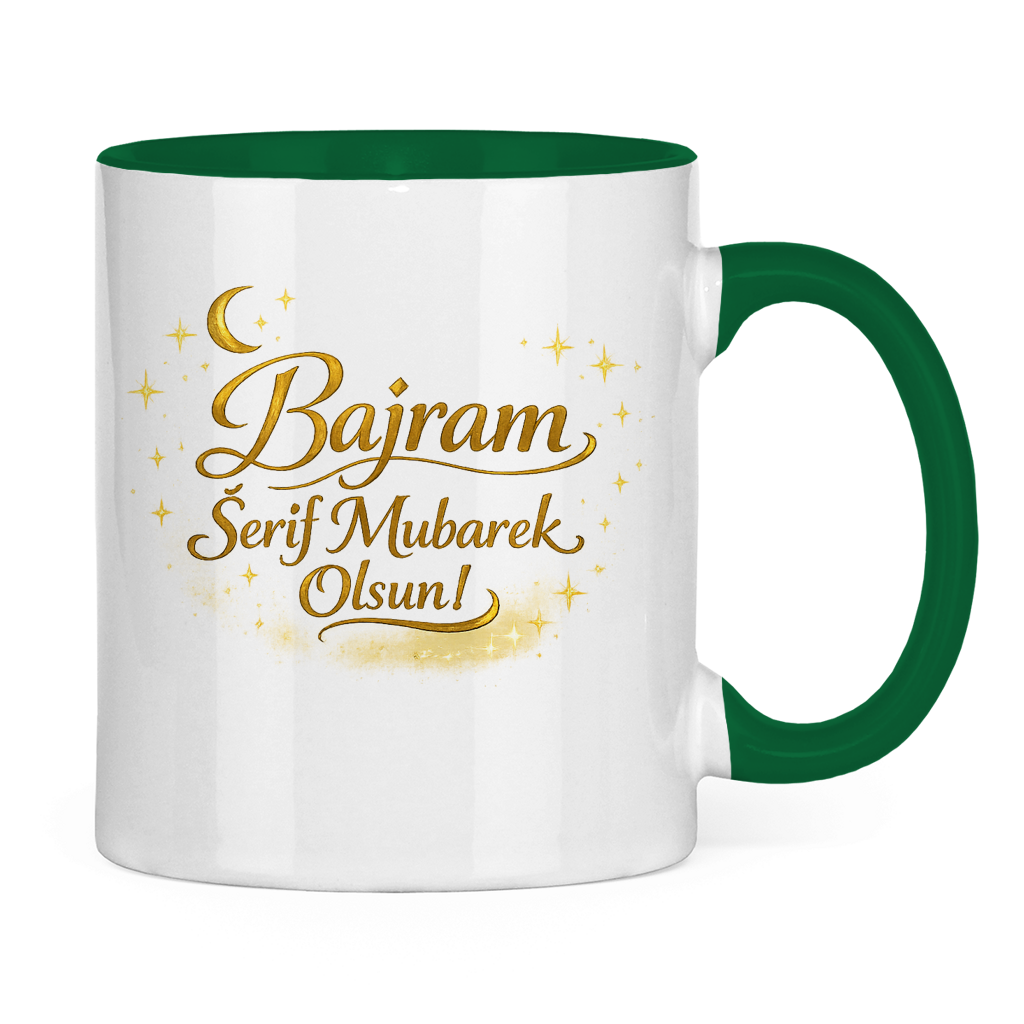 🇧🇦 Tasse - Bajram Serif Mubarek Olsun | Elegantes Eid Mubarak Geschenk