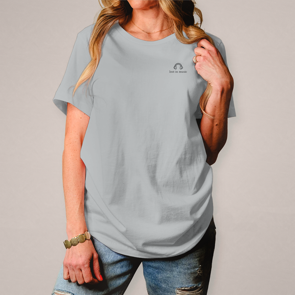 Lost in Music – Damen T-Shirt mit modernem Musik Design