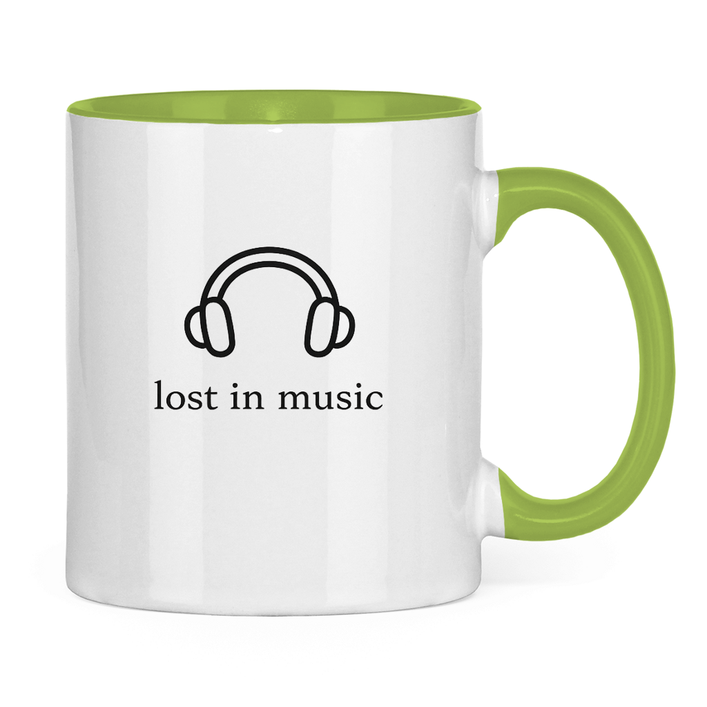 Tasse zweifarbig Lost in Music