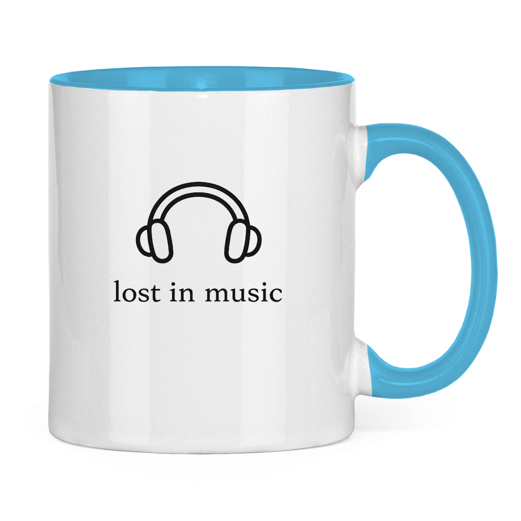 Tasse zweifarbig Lost in Music