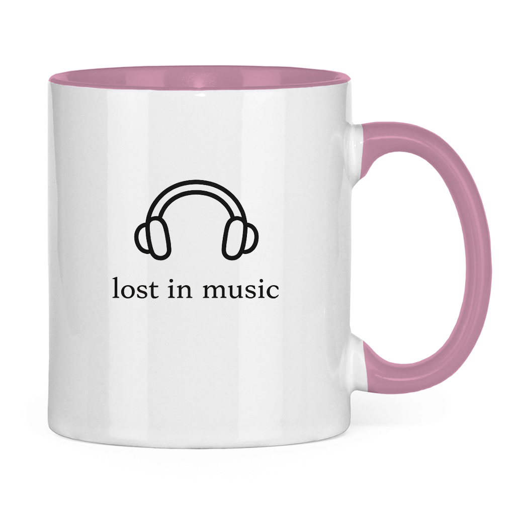 Tasse zweifarbig Lost in Music