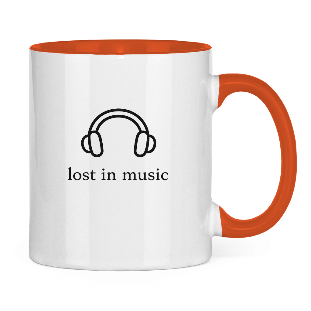 Tasse zweifarbig Lost in Music