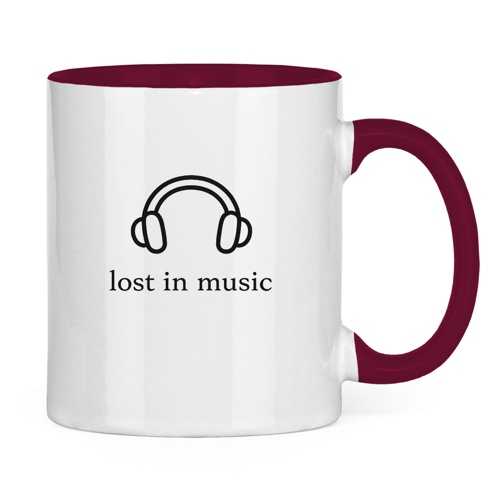 Tasse zweifarbig Lost in Music