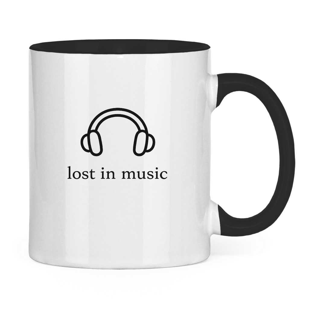 Tasse zweifarbig Lost in Music