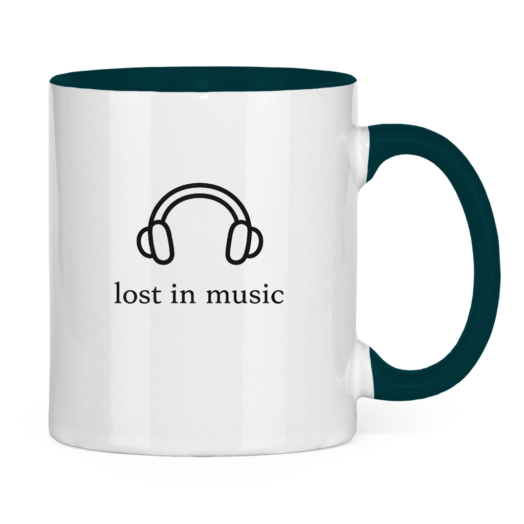 Tasse zweifarbig Lost in Music