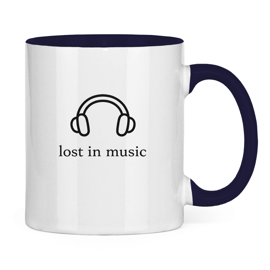 Tasse zweifarbig Lost in Music