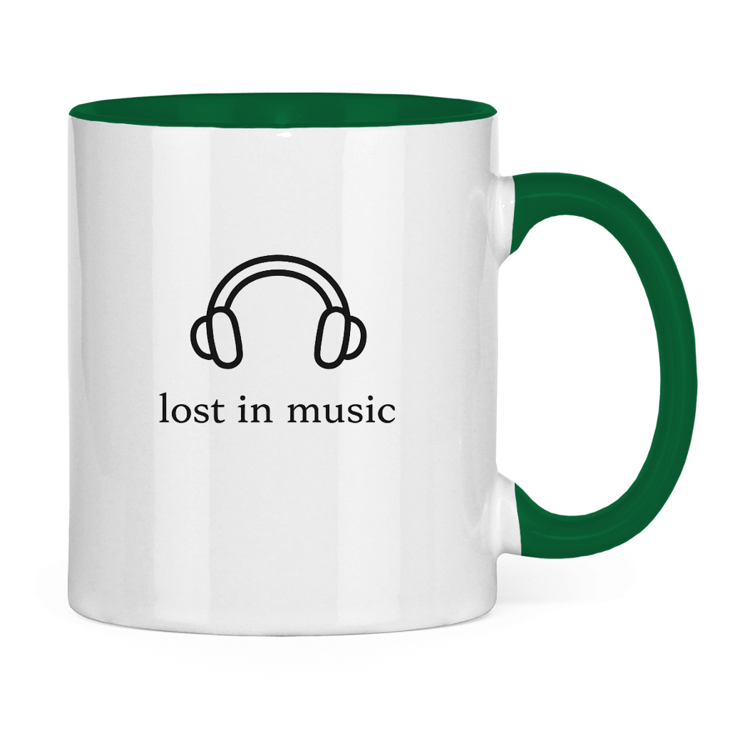 Tasse zweifarbig Lost in Music