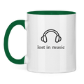 Tasse zweifarbig Lost in Music