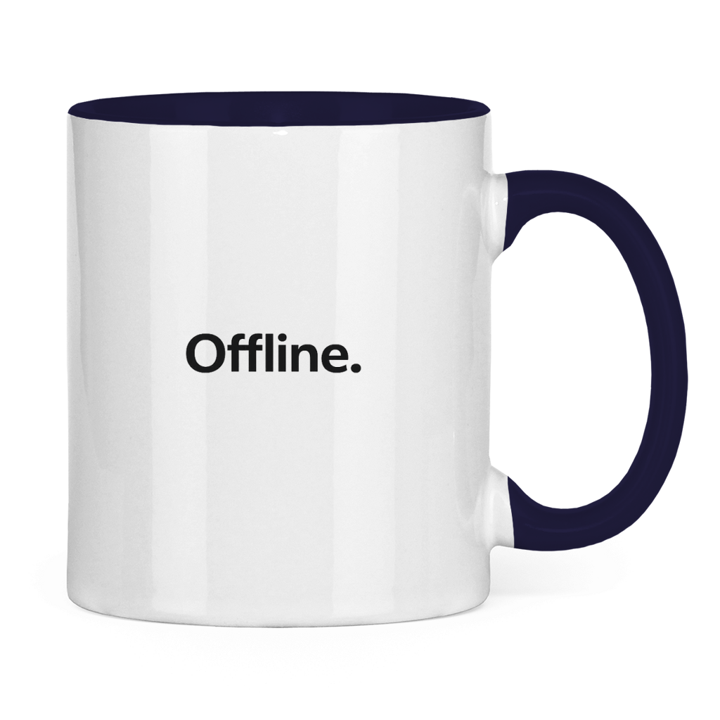 Lustige Tasse „Offline.“ – Minimal Kaffee Tasse