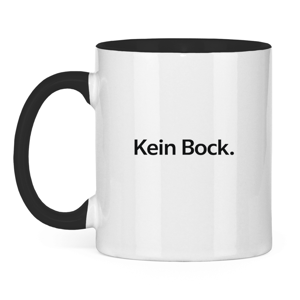 Lustige Tasse „Kein Bock.“ – Minimal Kaffee Tasse