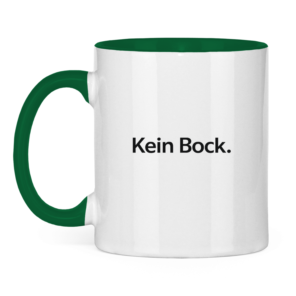 Lustige Tasse „Kein Bock.“ – Minimal Kaffee Tasse