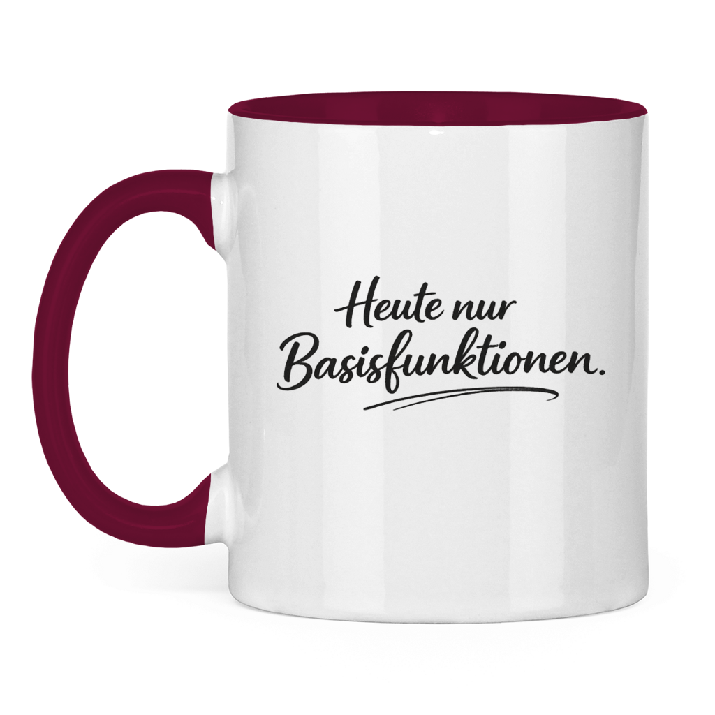 Lustige Tasse „Heute nur Basisfunktionen.“