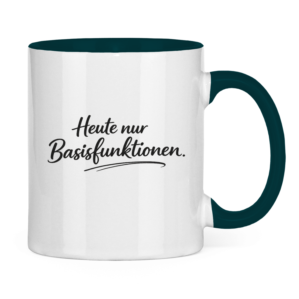 Lustige Tasse „Heute nur Basisfunktionen.“