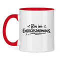 Lustige Tasse „Bin im Energiesparmodus.“