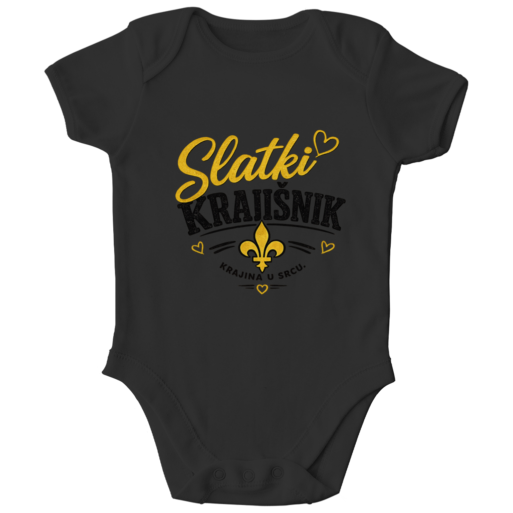 Baby Bio Body „Slatki Krajišnik“ – Lustiger Balkan Baby Body aus Bio-Baumwolle