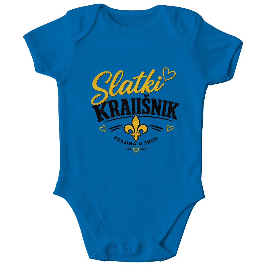 Baby Bio Body „Slatki Krajišnik“ – Lustiger Balkan Baby Body aus Bio-Baumwolle