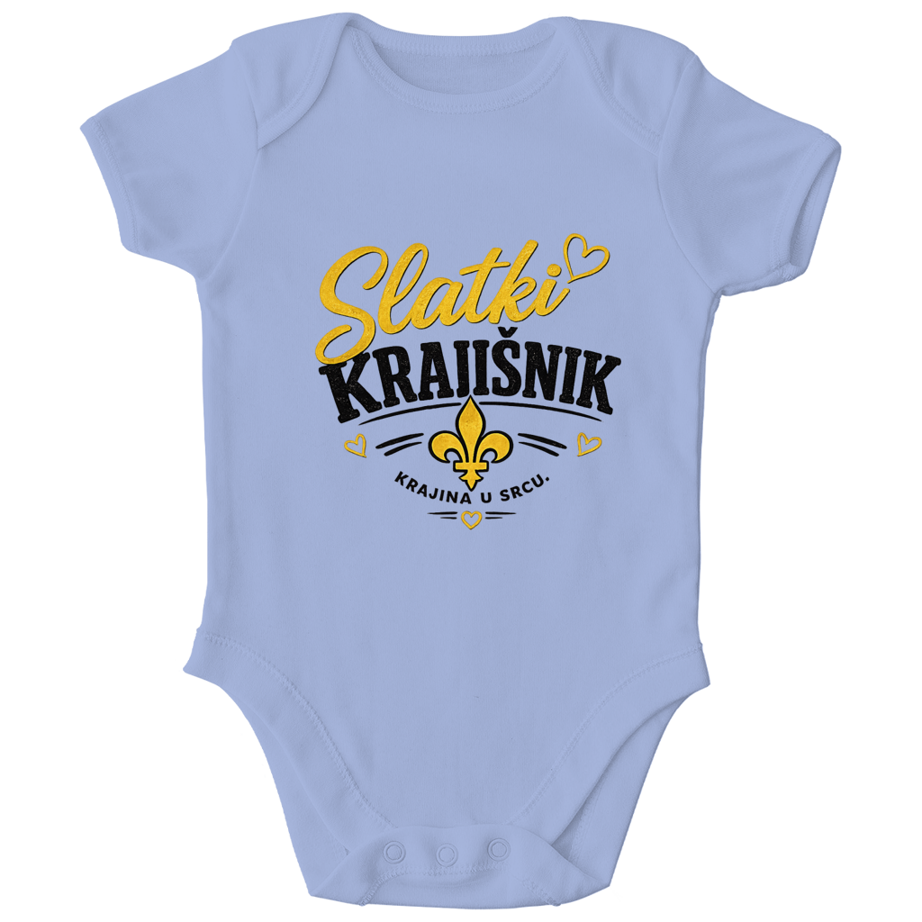 Baby Bio Body „Slatki Krajišnik“ – Lustiger Balkan Baby Body aus Bio-Baumwolle