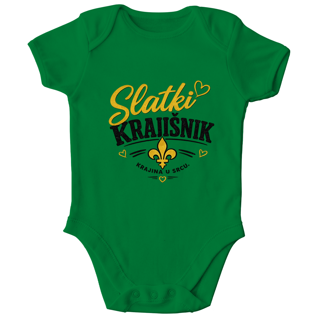 Baby Bio Body „Slatki Krajišnik“ – Lustiger Balkan Baby Body aus Bio-Baumwolle