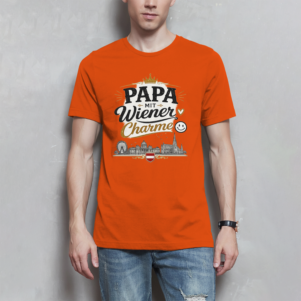 Herren T-Shirt – Papa mit Wiener Charme | Österreich Style