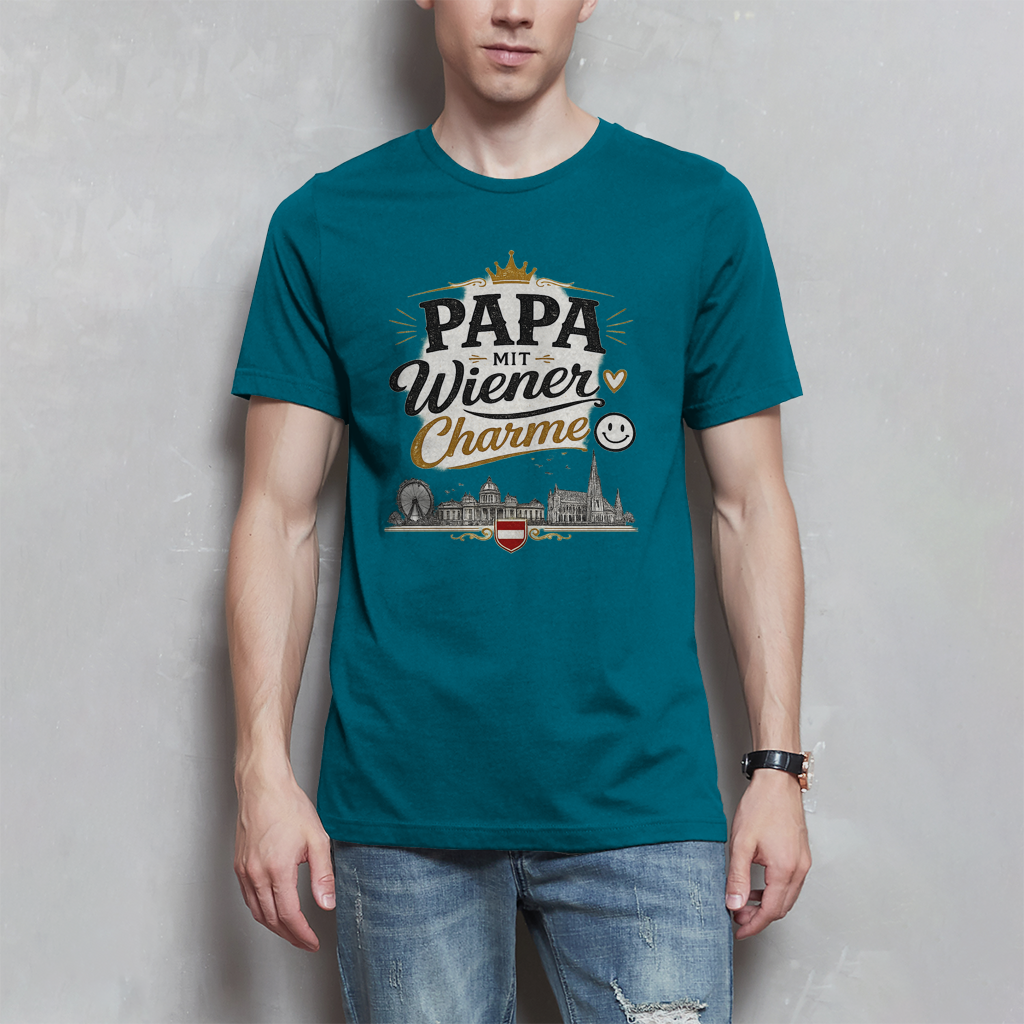 Herren T-Shirt – Papa mit Wiener Charme | Österreich Style