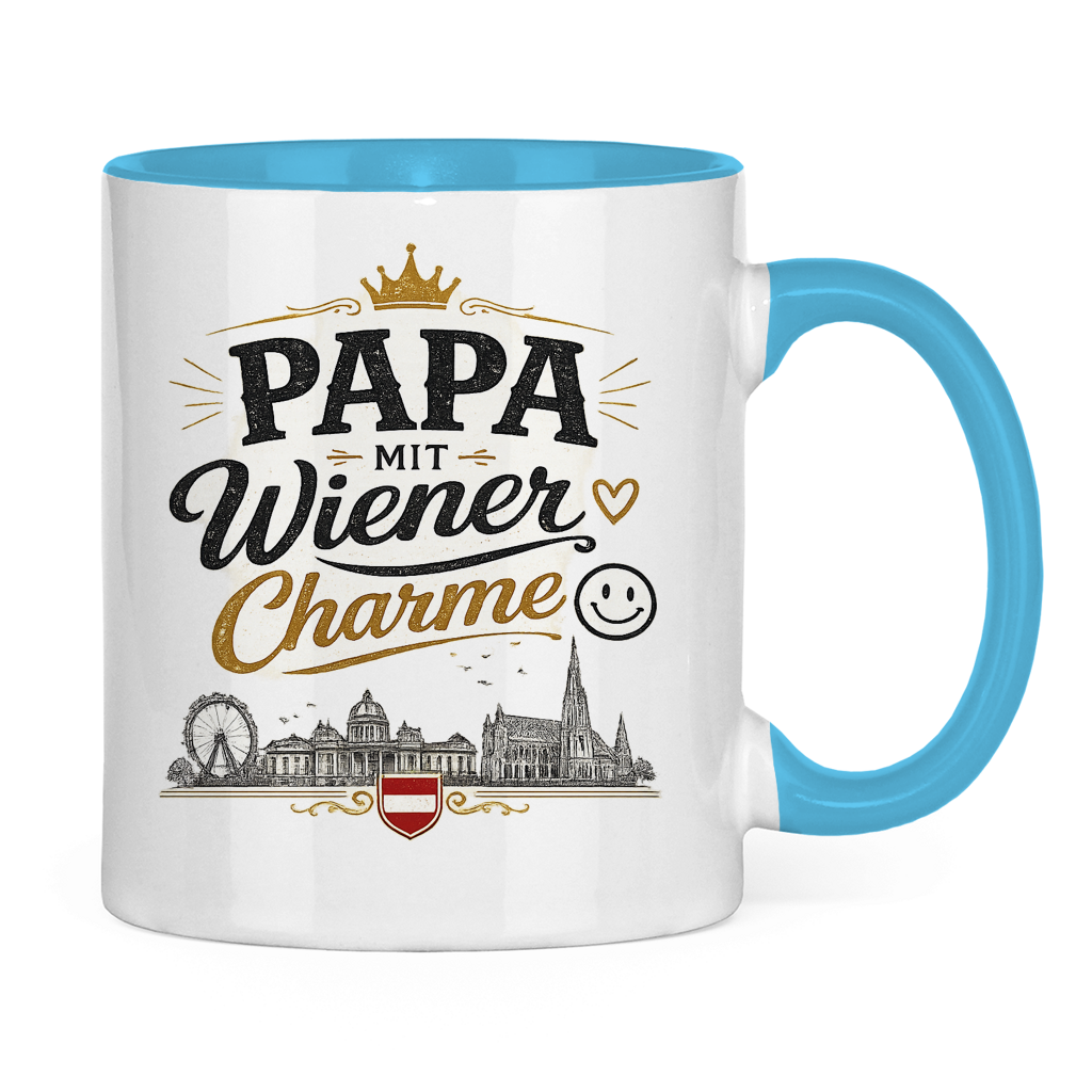 Keramiktasse – Papa mit Wiener Charme | Vatertag Geschenk Österreich
