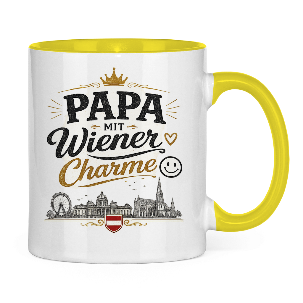 Keramiktasse – Papa mit Wiener Charme | Vatertag Geschenk Österreich