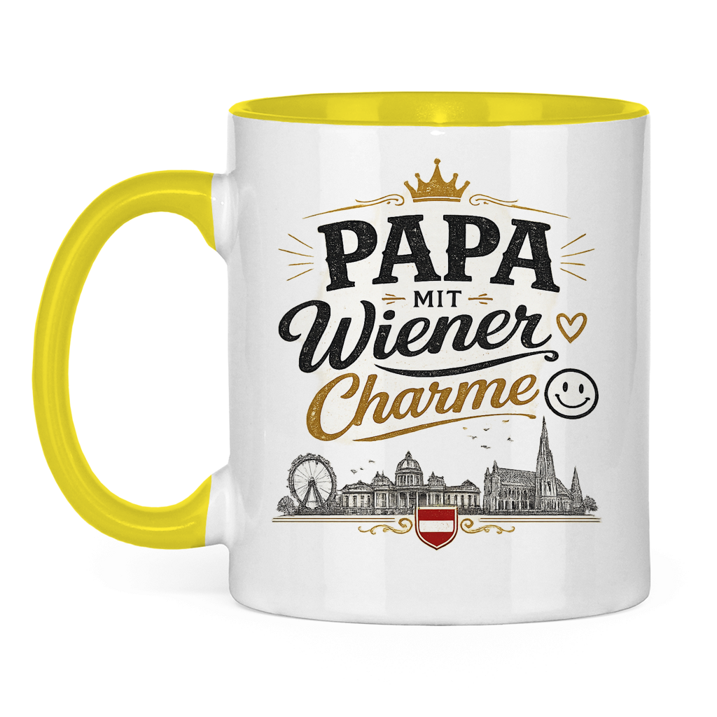 Keramiktasse – Papa mit Wiener Charme | Vatertag Geschenk Österreich