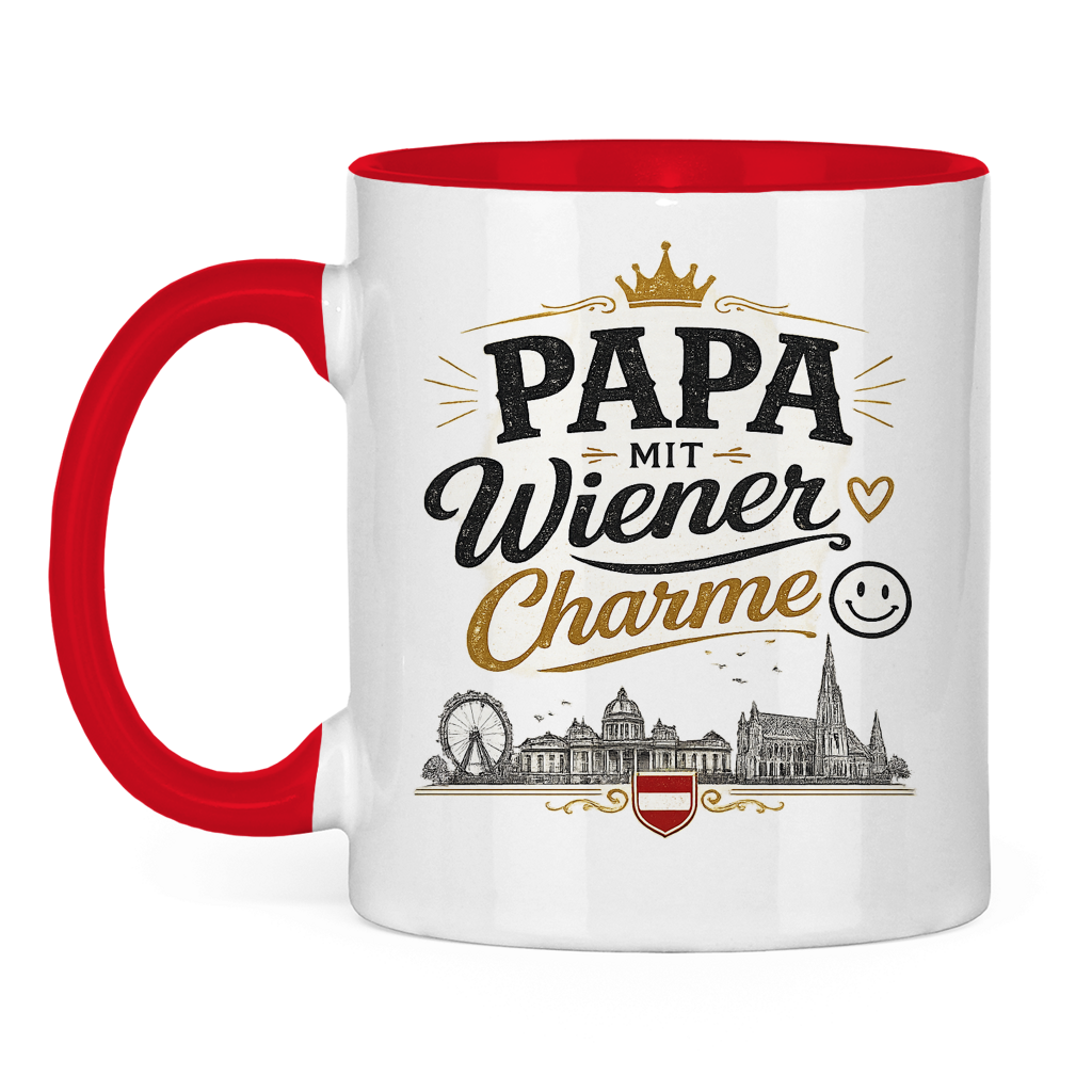 Keramiktasse – Papa mit Wiener Charme | Vatertag Geschenk Österreich