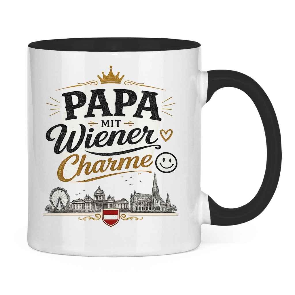 Keramiktasse – Papa mit Wiener Charme | Vatertag Geschenk Österreich