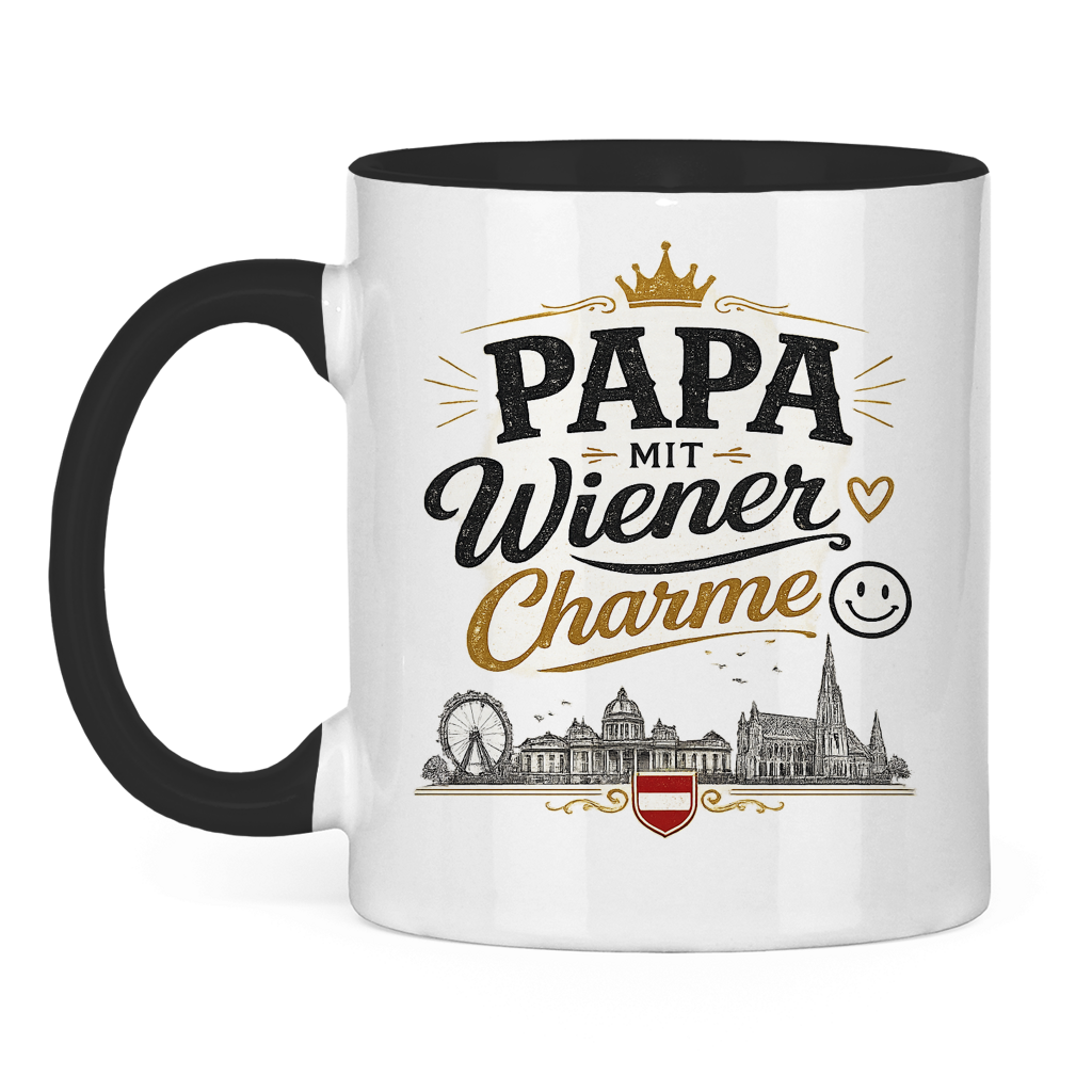 Keramiktasse – Papa mit Wiener Charme | Vatertag Geschenk Österreich