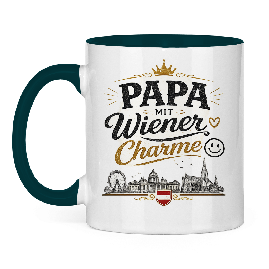 Keramiktasse – Papa mit Wiener Charme | Vatertag Geschenk Österreich