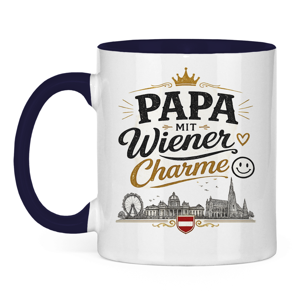 Keramiktasse – Papa mit Wiener Charme | Vatertag Geschenk Österreich