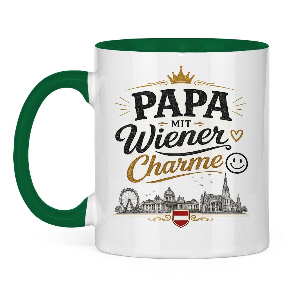 Keramiktasse – Papa mit Wiener Charme | Vatertag Geschenk Österreich