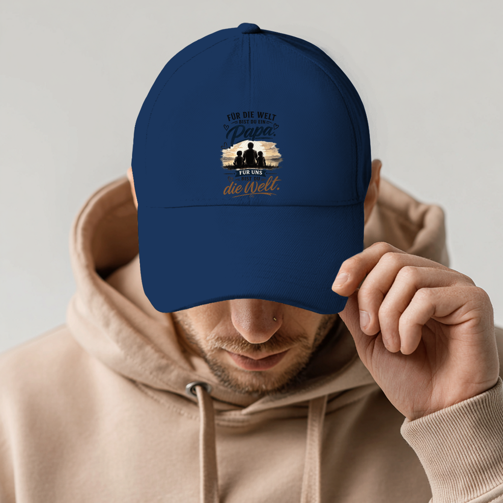 Dad Cap „Für die Welt bist du ein Papa“ – Stylisches Vatertag Geschenk für Papa