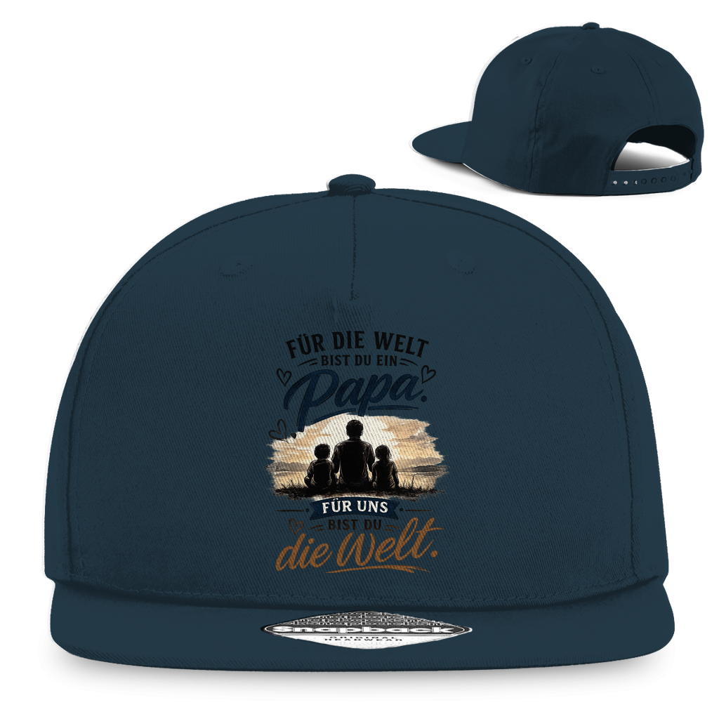 Snapback Cap „Für die Welt bist du ein Papa“ – Stylisches Vatertag Geschenk