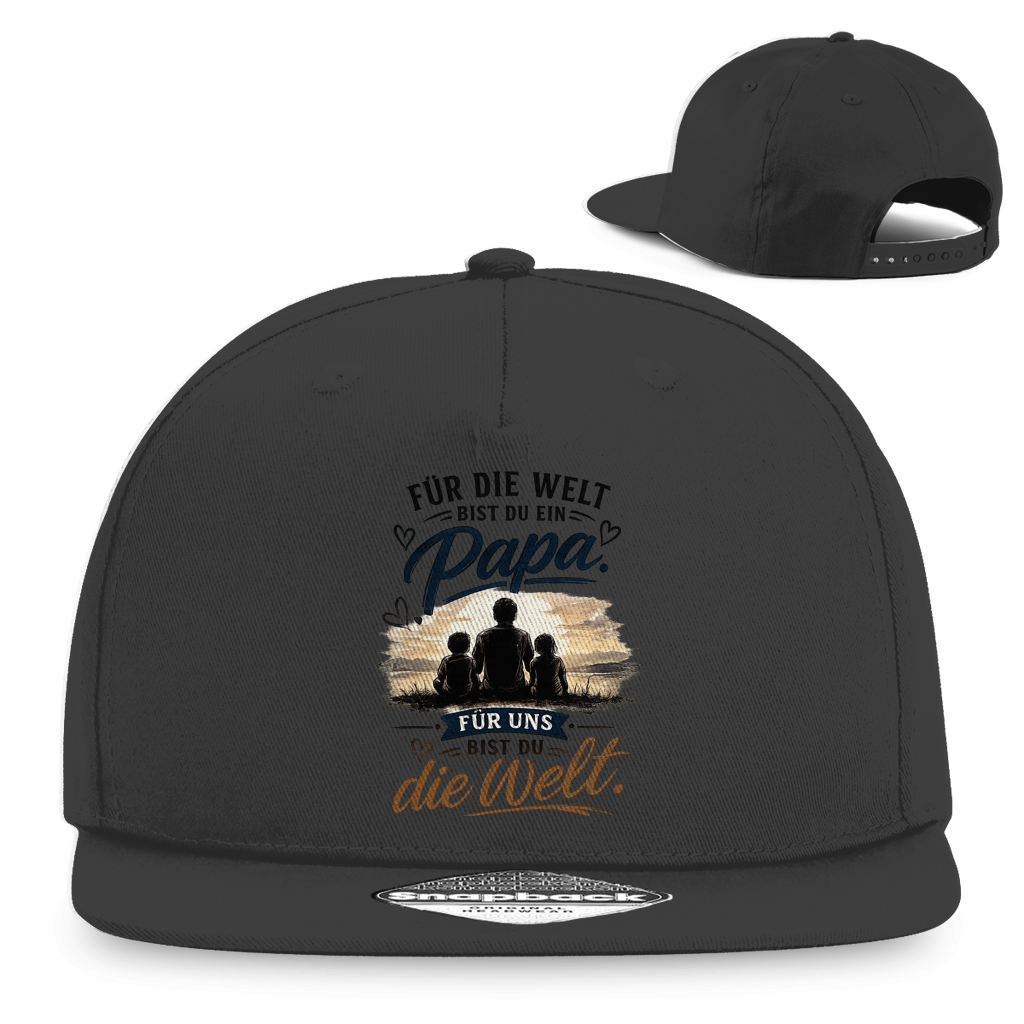 Snapback Cap „Für die Welt bist du ein Papa“ – Stylisches Vatertag Geschenk