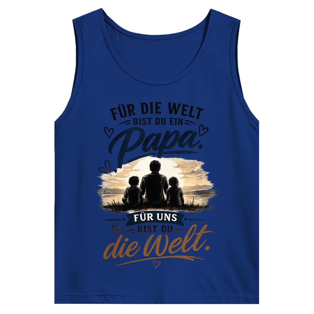 Herren Tank Top „Für die Welt bist du ein Papa“ – Vatertag Geschenk für Papa
