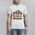 Herren T-Shirt „Papa aus Österreich – stabil wie die Alpen“ | Vatertag Geschenk