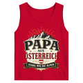 Herren Tank Top „Papa aus Österreich – stabil wie die Alpen“ | Vatertag Geschenk