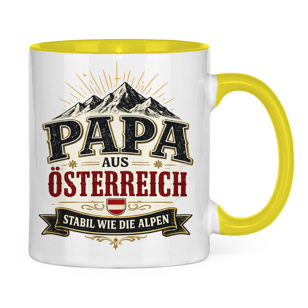 Tasse „Papa aus Österreich – stabil wie die Alpen“ | Vatertag Geschenk für Papa