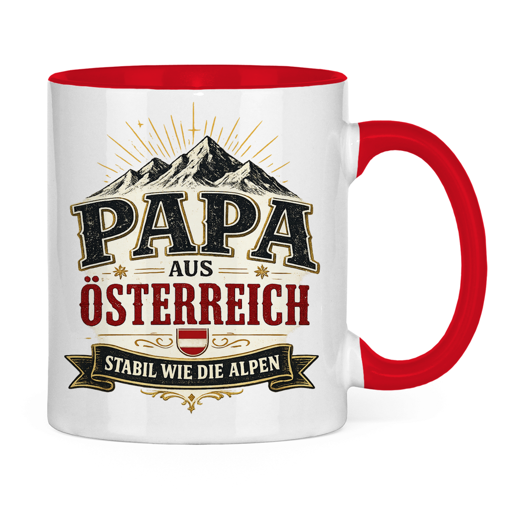 Tasse „Papa aus Österreich – stabil wie die Alpen“ | Vatertag Geschenk für Papa