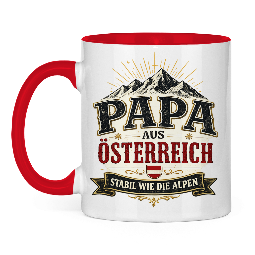 Tasse „Papa aus Österreich – stabil wie die Alpen“ | Vatertag Geschenk für Papa