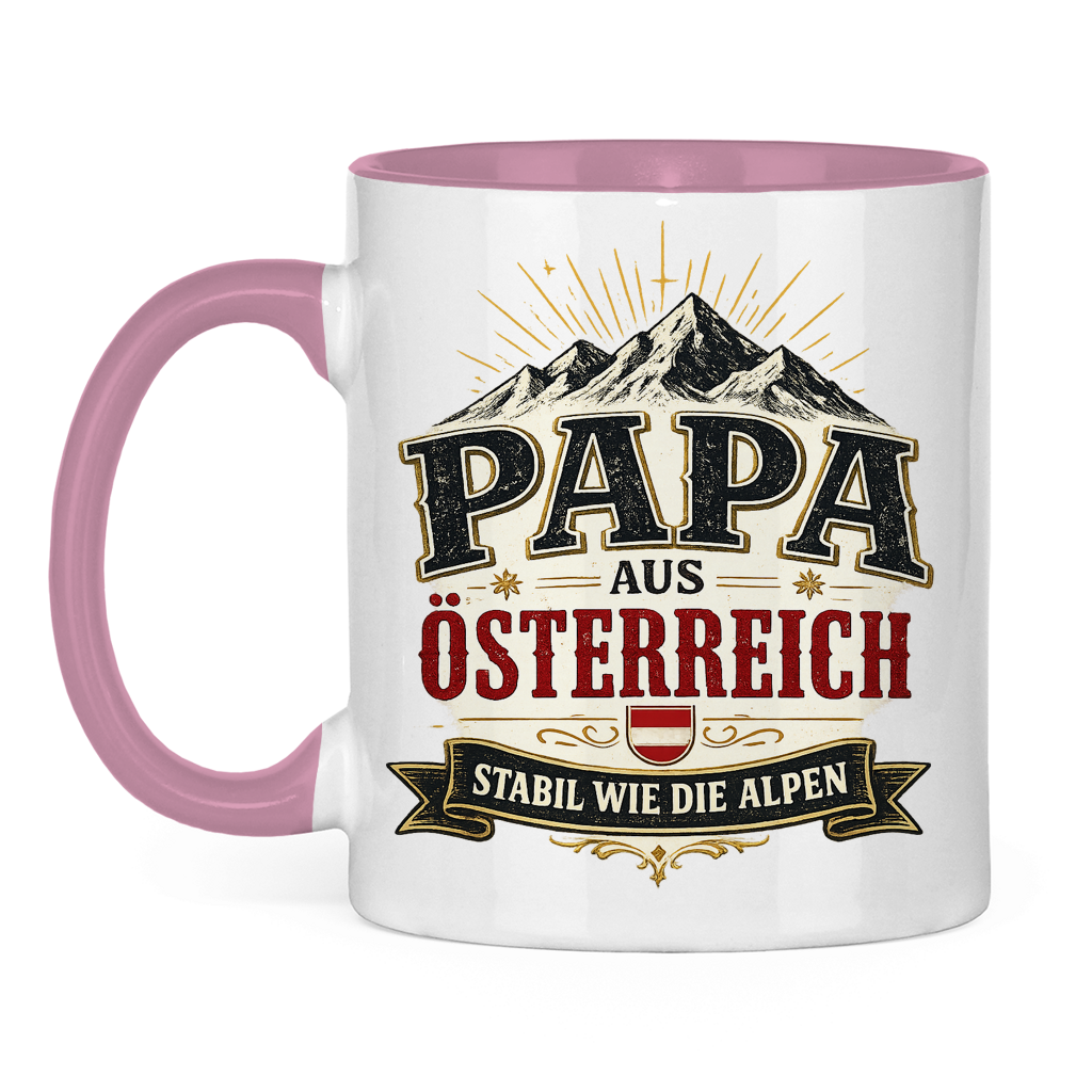 Tasse „Papa aus Österreich – stabil wie die Alpen“ | Vatertag Geschenk für Papa