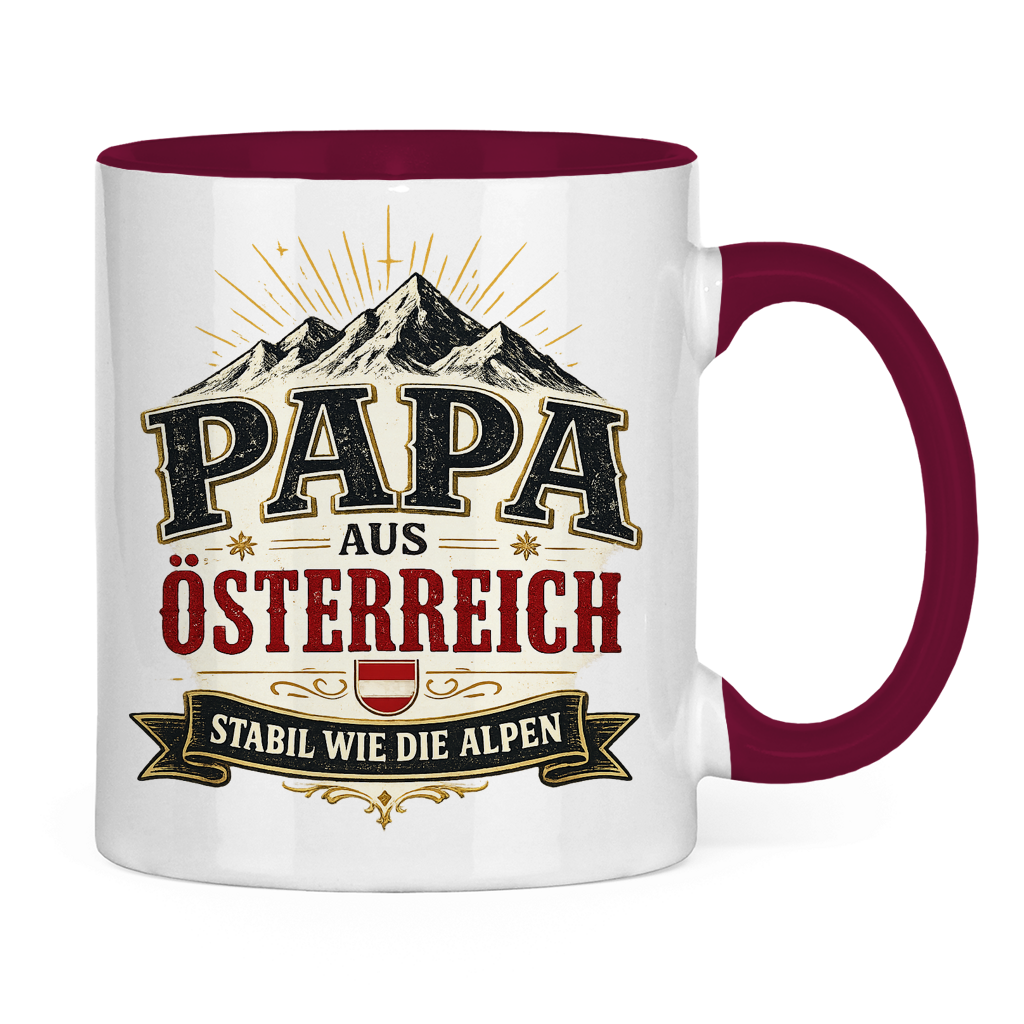 Tasse „Papa aus Österreich – stabil wie die Alpen“ | Vatertag Geschenk für Papa