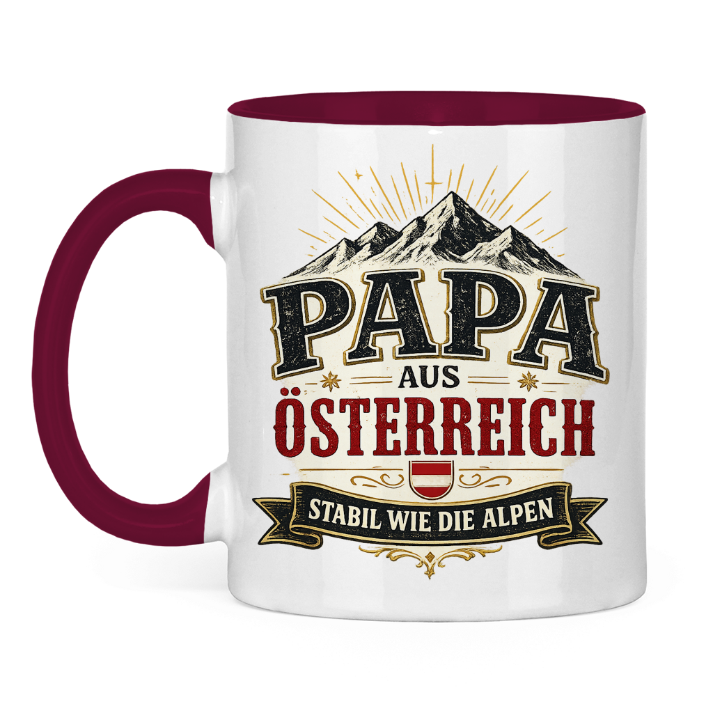 Tasse „Papa aus Österreich – stabil wie die Alpen“ | Vatertag Geschenk für Papa